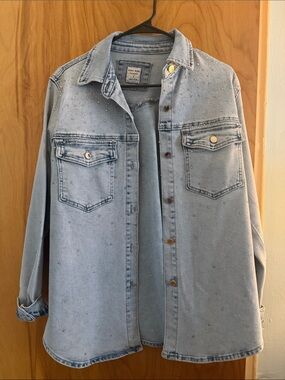 Rina Rossi Light Blue Embellished Denim Jacket